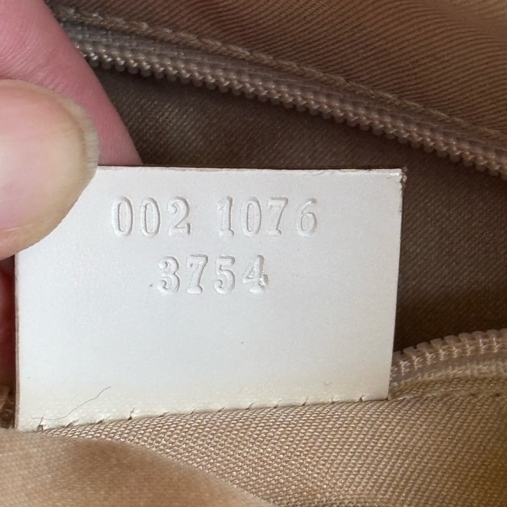 Auth GUCCI tote Shoulder bag GG pattern canvas leather Beige - Picture 3 of 16